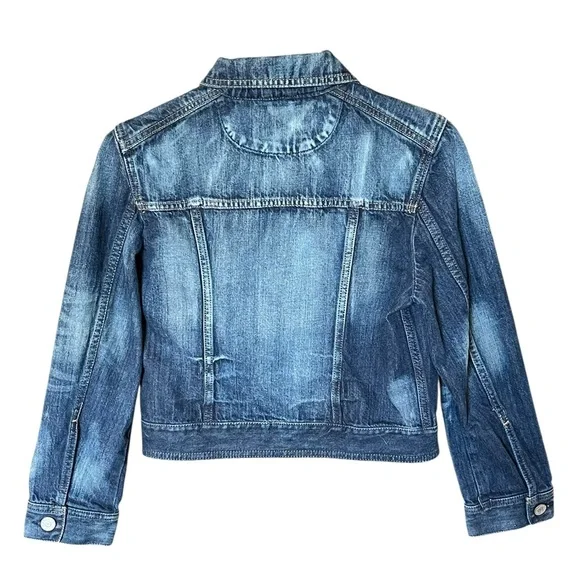 Express Purposely Distressed Jean Jacket - Picture 2 of 7